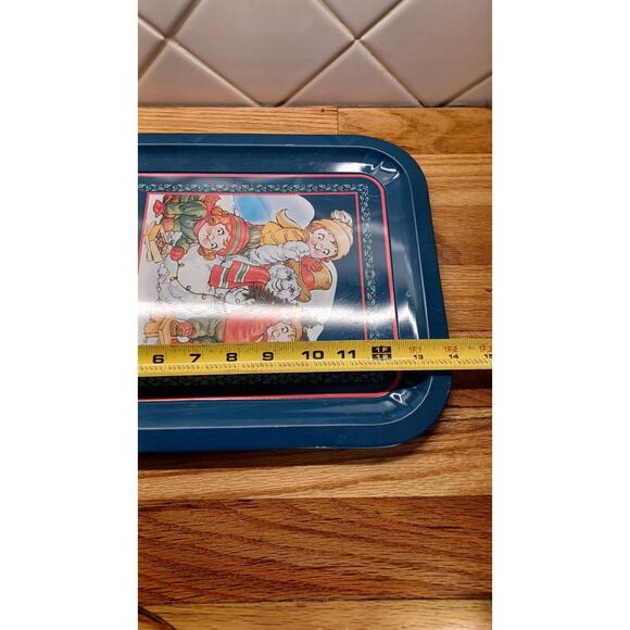 Vintage 1997 Campbell's‎ Soup Season's Greetings Metal Serving Tray Christmas - Picture 6 of 7